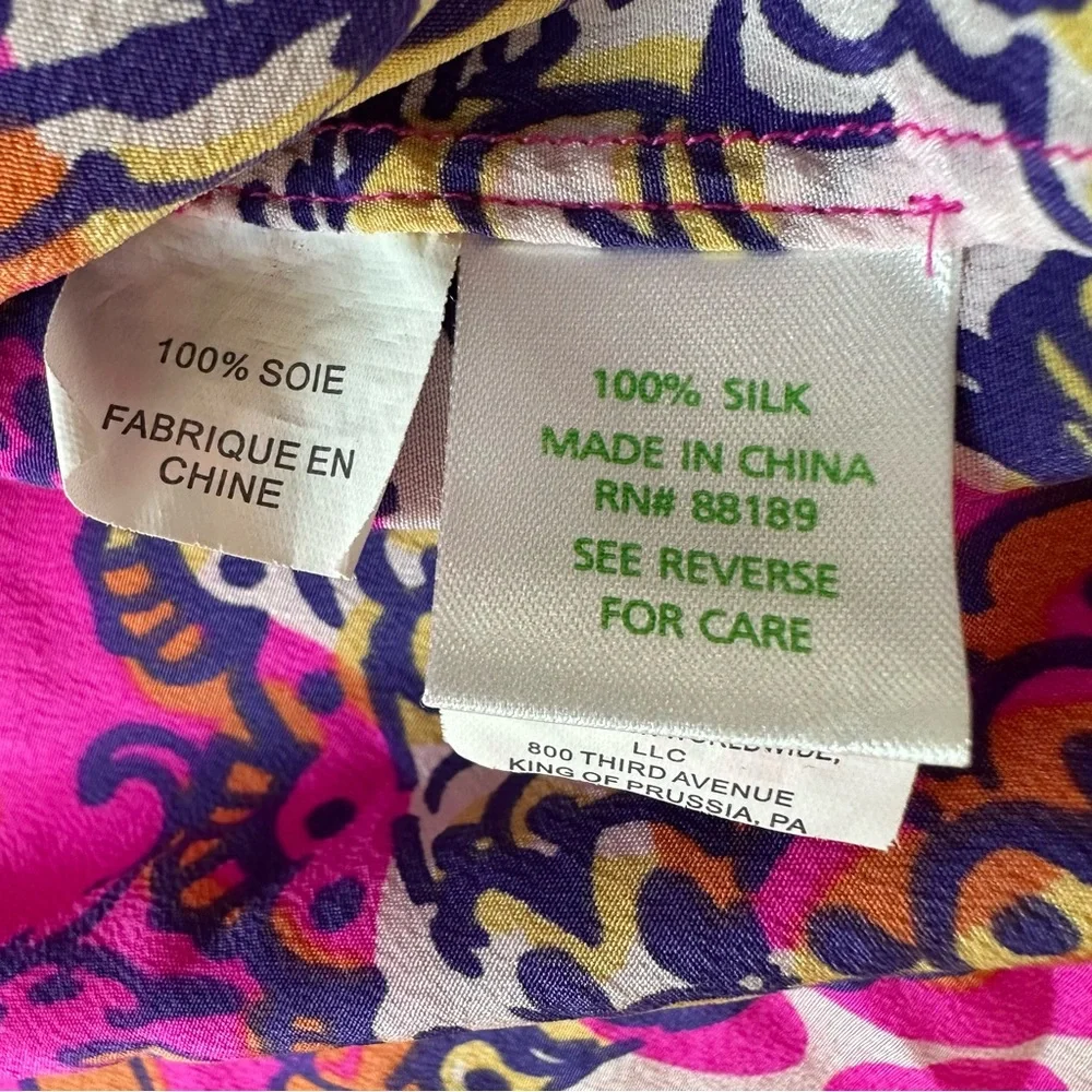 LILLY PULITZER Elsa Silk Blouse - Picture 8 of 13